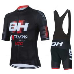 Novo conjunto de camisa de ciclismo de manga curta para homens anti-uv conjuntos de camisa de bicicleta bh pro equipe verão roupas de bicicleta maillot ciclismo hombre - Image 4