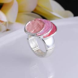 MeiceM-Círculo Geométrico Ajustável Anel de Liga para Mulheres, Anéis de Dedo, Design Criativo, Jóias Fashion, Holiday Gift, 2023 - Image 4