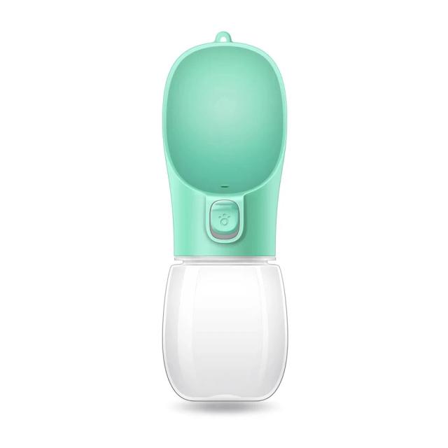 Garrafa de Água Portátil com Tigela para Animais de Estimação, Ideal para Cães e Gatos em Aventuras ao Ar Livre