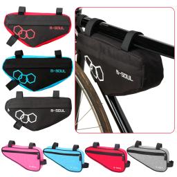 Bolsa para bicicletas com triângulo à prova d'água Bolsa com estrutura de tubo frontal Bolsa para mountain bike com estrutura para selins Acessórios para mountain bike - Image 1