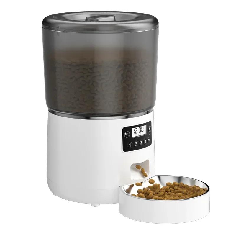 Alimentador automático para animais com tigela de aço inoxidável Smart Food Kibble Dispenser Temporizador para cães e gatos Acessórios para animais de estimação - Image 1