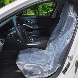 100 pçs capas de assento de carro descartáveis protetora anti-incrustante impermeável protetor à prova de poeira universal suprimentos interiores automóveis - Image 3