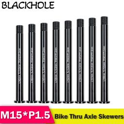 M15 * p1.5 mtb através do eixo espetos mountain bike garfo 15mm através do eixo de liberação rápida porca suspensão completa garfo através do eixo espetos - Image 1