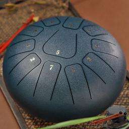 Hluru-aço língua tambor, tambor etéreo para iniciantes, percussão de Tom, Handpan Tang, 8 ", 11 notas, chave F - Image 1