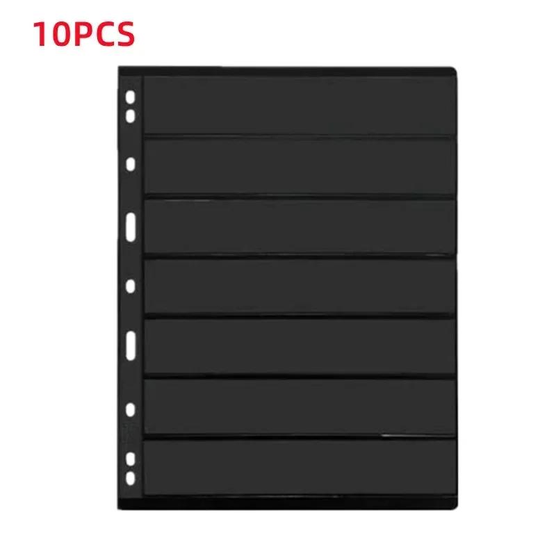 Album Binder for Collecting Albums Coleção de Notas, Páginas de Selos, PVC, Loose-leaf, 9-Hole, 12 Modelos, 10Pcs - Image 1