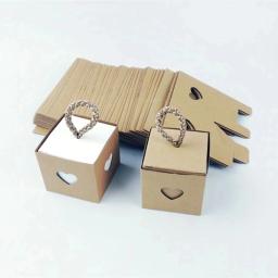 Caixa De Presente De Papel Kraft Vintage, Embalagem De Doces, Caixa De Papelão De Casamento, Sacos De Biscoito, Sacos De Presente, Embrulho Suprimentos, 10Pcs - Image 3