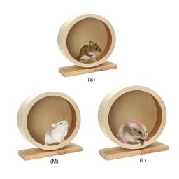 Pet hamster brinquedo de madeira maciça roda running silencioso roda de rolo exercício gaiola pequena roda de esportes para animais estimação hamsters ratos - Image 1