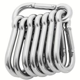 304 Stainless Steel Spring Snap Hook, Chaveiro Fivela, Gancho de segurança resistente, Fivela de talha, Fivela de corrente, Pet ro, 300 Lbs - Image 1