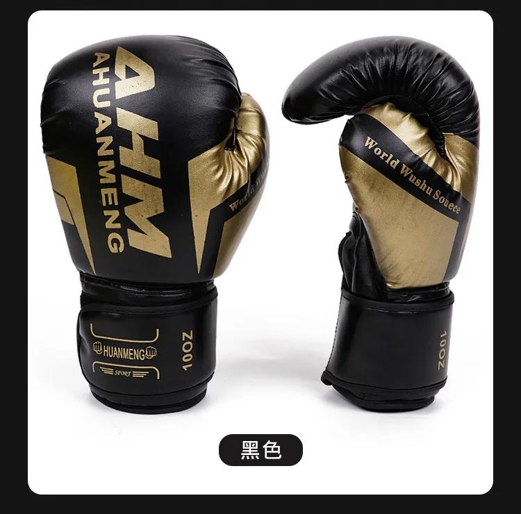 DUELTIGER-Luvas de Boxe de Couro Espesso Universal para Homens e Mulheres, Luva de Treino, Sanda, Muay Thai, MMA, Adulto, 6, 8, 10, 12, 14oz - Image 1