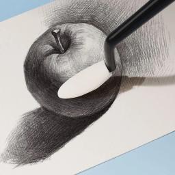 Conjunto de 2 cabeças de esponja para desenho e esboço, esponja redonda e afiada, pode ser lavada e limpa, ferramenta de arte - Image 4