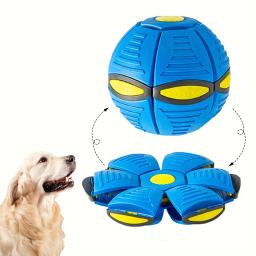 Flying Saucer Bouncing Ball, Adequado para atividades ao ar livre e Exercício, Elástico e Fun Pet Toy - Image 1