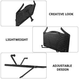 Suporte de música estante mesa purê para notas instrumentos musicais acessórios suporte leitura portátil teclado teclados dobrável - Image 4