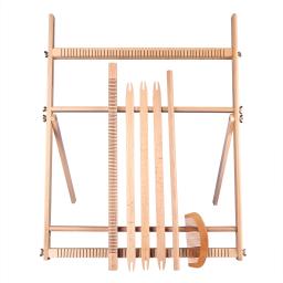 Kit de tecelagem para iniciantes, tear de tecelagem com suporte, tapeçaria, tear de parede grande, tear de tecelagem, ferramentas de tecelagem, 23in, 60cm - Image 3