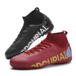 Sapatilhas de futebol masculinas de alta qualidade, chuteiras de treinamento de grama, chuteiras antiderrapantes, meninos, FG, TF, largas, tamanho 31-48, nova chegada - Image 4