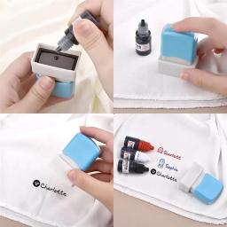 Special Ink for Kids Name Stamp Printing on Clothing, impermeável, não se desvanecer, azul, vermelho, preto, tinta de roupas têxteis, estudantes, 10ml - Image 3
