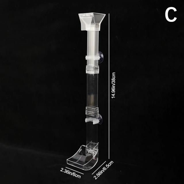 Conjunto de Tubos de Alimentação em Acrílico Transparente para Camarões - Acessórios Essenciais para Aquários