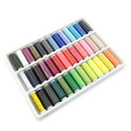 Conjunto de linha para costura doméstica, costura à mão, carretel pequeno, fio de agulha artesanal, acessórios para ferramentas DIY, TMZ, 39 cores - Image 3