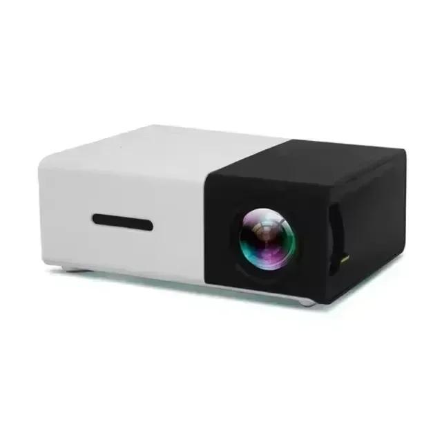 Mini Projetor Portátil YG300 com Tela LED, Compatível com HDMI, USB e TF Audio para Casa Inteligente