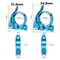Bolany mtb bicicleta selim braçadeira liberação rápida ultraleve liga de alumínio espigão montagem 31.8mm 34.9mm acessórios ciclismo - Image 2