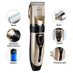 Portátil Pet Cabelo Removedor Chipper Grooming Electric Waterproof Shaver Multi-Funcional Cat Dog Hair Trimmer - Image 1