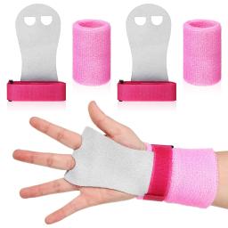 4 pçs ginástica apertos de mão tiras de treino de levantamento de peso ginástica palma protetor de pulso faixas de apoio sweatbands equipamentos - Image 1