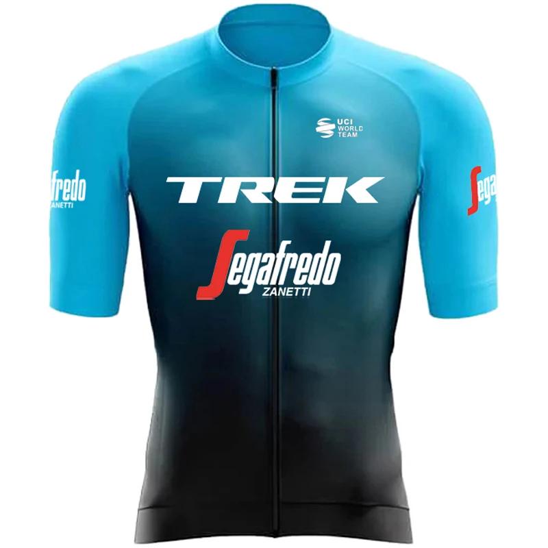 Conjunto de roupas masculinas de ciclismo, roupa esportiva, jaqueta, traje gel Sportswear, roupas, calças, uniforme de bicicleta de estrada TREK - Image 1