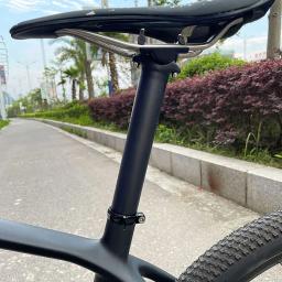 ELITA ONE Selim de fibra de carbono para MTB/bicicleta de estrada 27,2/30,9/31,6 mm de diâmetro leve 130g com parafusos de titânio - Image 6