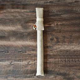 Dupla camada imitação cânhamo bambu flauta, Saco de proteção de armazenamento, Capa protetora portátil, Instrumentos musicais - Image 2