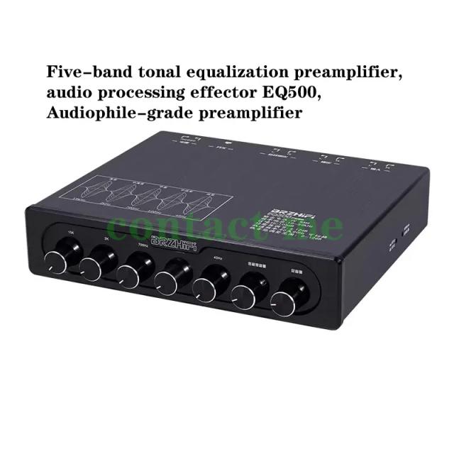 Pré-Amplificador Audiophile EQ500 com Tubo e Processamento de Audio em 5 Bandas