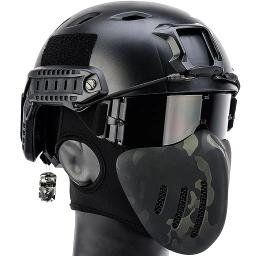 Capacete de Airsoft tático com máscara e óculos de três cores, conjuntos protetores de rosto inteiro, caça Paintball, tiro ao ar livre, CS - Image 1