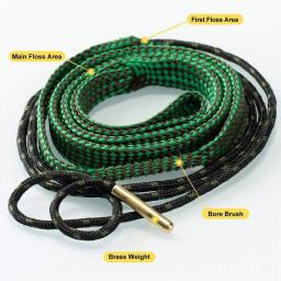 Kit de Escova para Limpeza de Rifles, Barril de Rifle, Corda Limpadora, 22 Cal.223 Cal.38 Cal e 5.56mm, 7.62mm, 12GA - Image 2