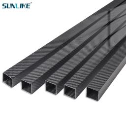 1pcs 3k tubo quadrado de fibra carbono completo comprimento 1000mm od 8 10 12 14 15 16 17 18mm sarja superfície matte - Image 4