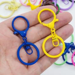 Ganchos de fecho lagosta coloridos, fechos banhados a metal para fazer jóias diy, chaveiro de cachorro, acessórios de pulseira - Image 1