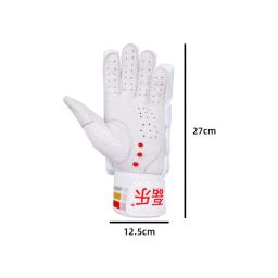 Luvas de cricket masculinas, protetores de mão acolchoados, leve e respirável, tipo bola - Image 6