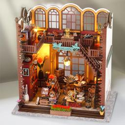 Kit De Casa De Bonecas De Madeira Mini Com Móveis, Modelo De Construção De Montagem, Brinquedos 3D Puzzle, Decoração De Quarto, Presente Para Casa - Image 2