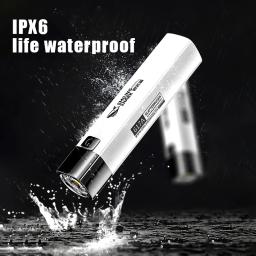 Usb recarregável led lanterna 2 em 1 9990000lm super brilhante mini led torch & power bank para equitação ao ar livre acampamento caça - Image 4