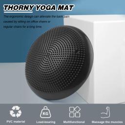 Almofada esportiva inflável de pvc, resistente ao desgaste, massagem oscilante, almofada reutilizável para viagens, fitness, academia, almofada de equilíbrio - Image 2
