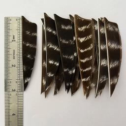 Preto Natural Turquia Pena para Tiro com Arco, Penas Flecha, Fletching Floral, Direita, Acessórios de Caça, 3 ", 4", 5 ", 50 Pcs - Image 4