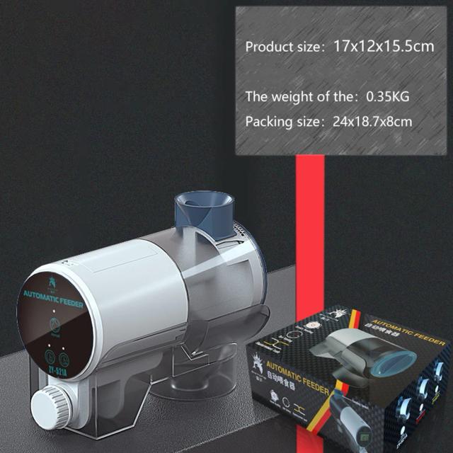 Alimentador Automático Inteligente para Aquários com Grande Capacidade e Temporizador de 200ml