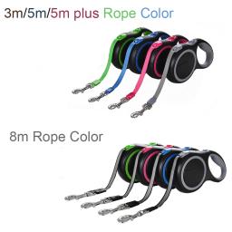 3m, 5m, 8m, 50kg, retrátil, Coleira de Roleta para Cachorro Pequeno e Grande, Ajustável, Durável, Caminhada, Caminhada, Bulldog Rope - Image 5