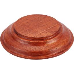 Base De Exibição De Madeira Redonda, Pedestal De Madeira Para Modelo De Brinquedo De Figura, Laranja e Vermelho, 3.8x0.8 in, 1PC - Image 1