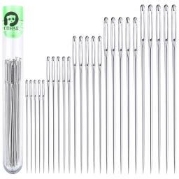 Grandes Agulhas De Costura, Agulhas De Costura, Ferramenta Artesanal, Fios De Tricô, Conjunto De Agulhas De Couro, Costura De Aço, 25Pcs - Image 1