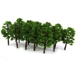 Mini Modelo Árvores Micro Paisagem Decoração, Cenário Plástico DIY, Ferrovia Decoração, Trem Layout Acessórios, 8cm, 20Pcs - Image 4