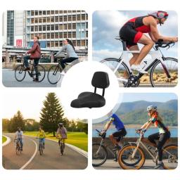 Selim de assento de bicicleta flexível e confortável, assento de bicicleta com encosto, acessórios de ciclismo para viagens diárias - Image 5