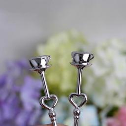 Colher de chá e café, lembranças de casamento, chuveiro nupcial, presente do favor da festa para convidados, lembranças do chá, presente do amor, 14x6.5cm, 1 conjunto - Image 5