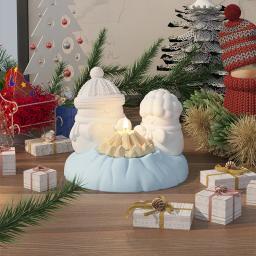 3D Fusão Boneco De Neve Silicone Vela Moldes, Natal Bonito Artesanato, Resina De Gesso, Molde De Cristal, Handmade Chocolate Bolo Ferramenta - Image 4