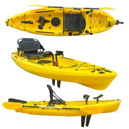 Kayak de emenda para uma pessoa, pedal de pinguim para duas pessoas, pedal de barbatana, canoa de plástico, destacável e portátil - Image 3