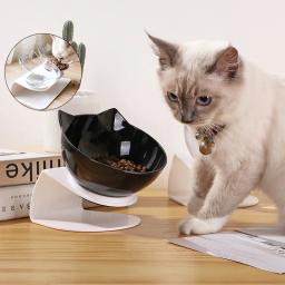 Tigela de alimentação antiderrapante com suporte, alimentador de água e alimentos, suprimentos para gatos e cães - Image 2
