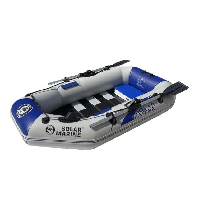 Barco Inflável de Segurança Solarmarine para 1 Pessoa - Caiaque, Canoa e Bote em PVC Ideal para Pesca e Aventura Aquática