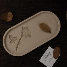 Oval Bandeja De Armazenamento De Silicone Molde, DIY Flower Pot Base, Fabricação De Artesanato, Gesso Resina Epóxi, Coaster Dish, Moldes De Fundição, Decoração De Casa - Image 3
